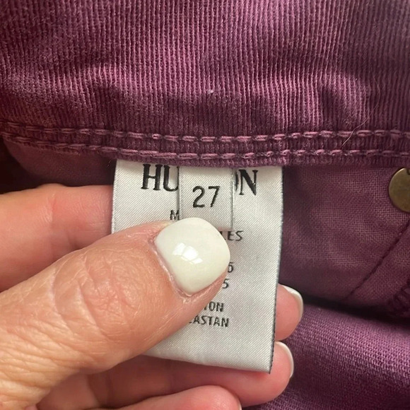 Hudson purple skinny jeans Cotton blend Women’s size 27 - Picture 11 of 13